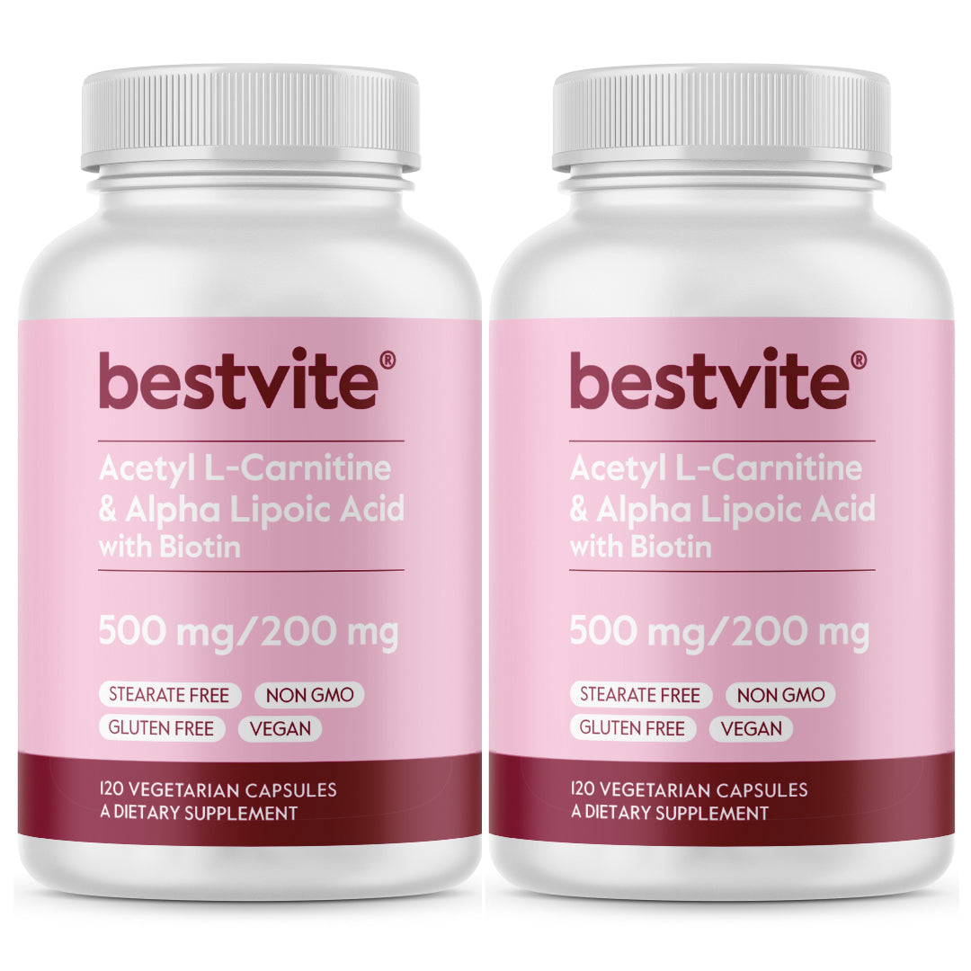 Acetyl L-Carnitine 500mg & Alpha Lipoic Acid 200mg