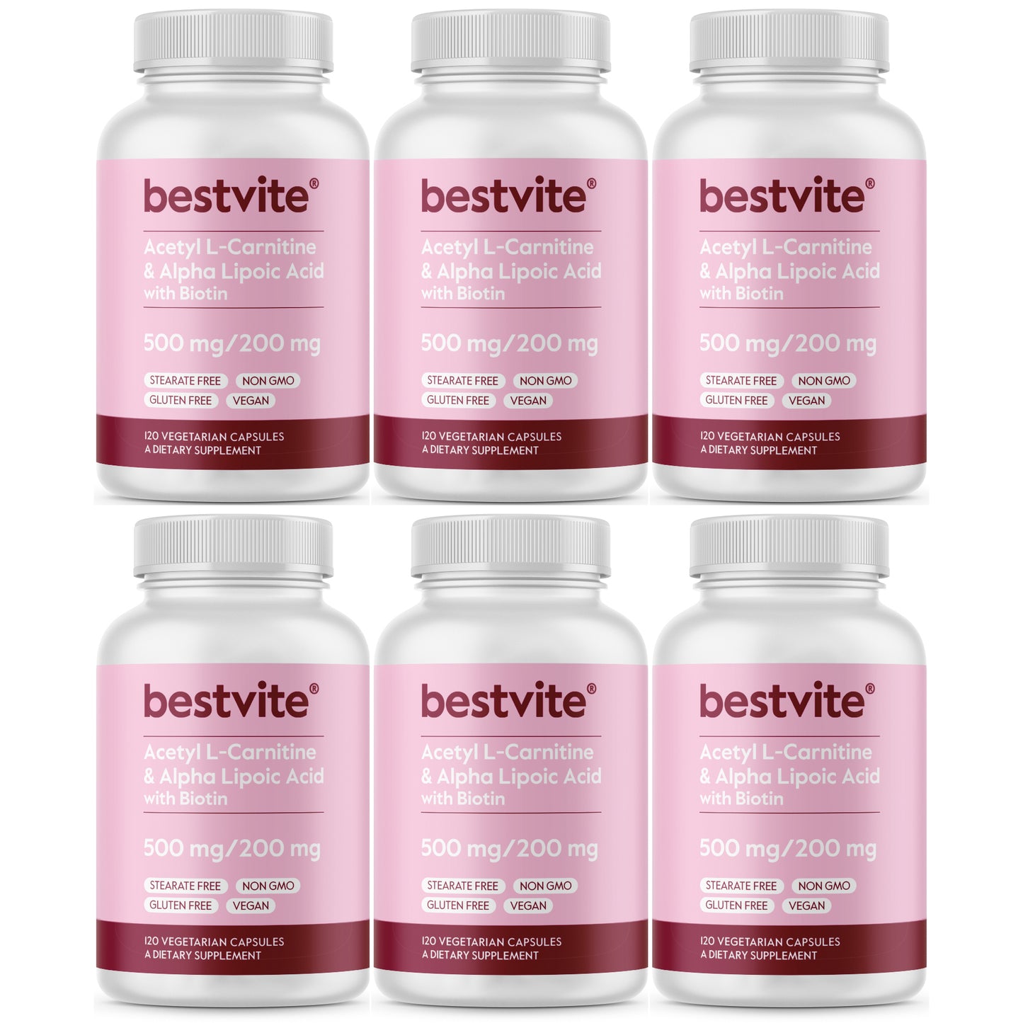 Acetyl L-Carnitine 500mg & Alpha Lipoic Acid 200mg