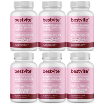 Acetyl L-Carnitine 500mg & Alpha Lipoic Acid 200mg