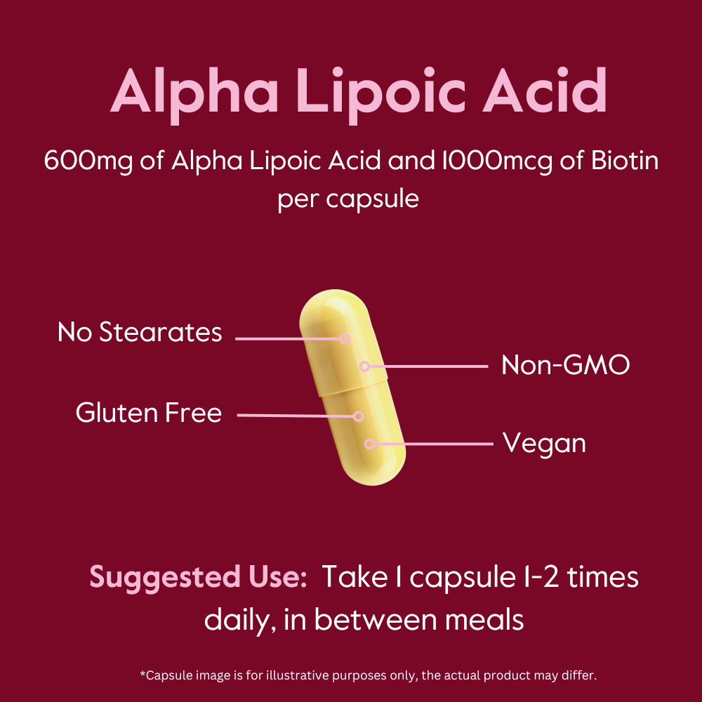Alpha Lipoic Acid 600mg with Biotin