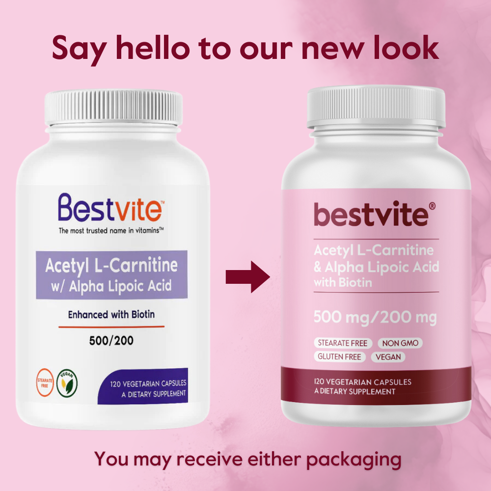 Acetyl L-Carnitine 500mg & Alpha Lipoic Acid 200mg