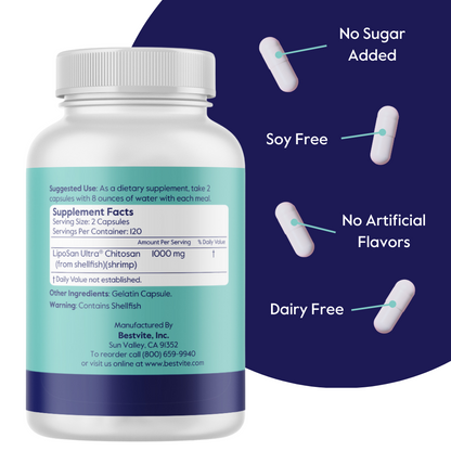 LipoSan Ultra Chitosan 500mg