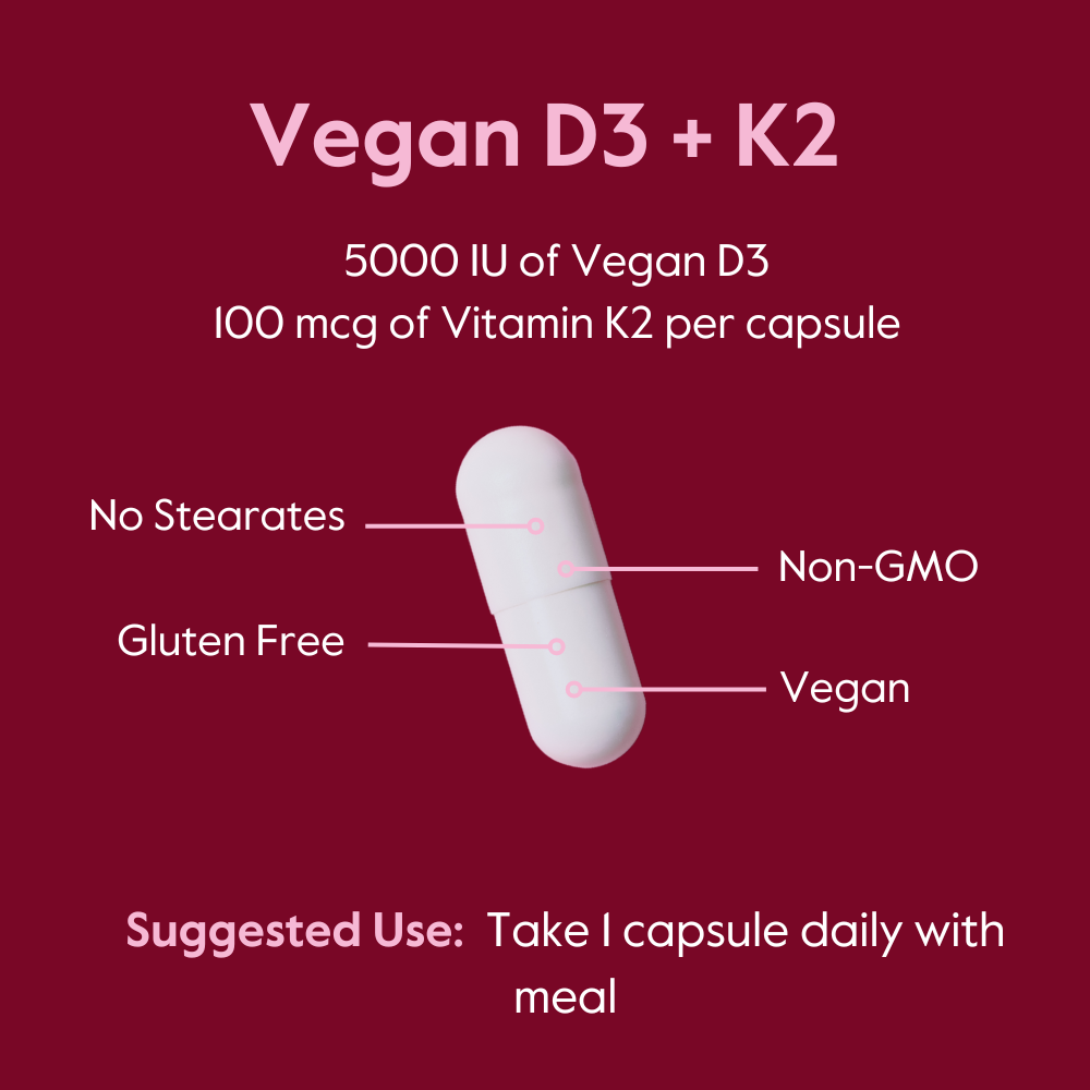 Vegan Vitamin D3 w Vitamin K2