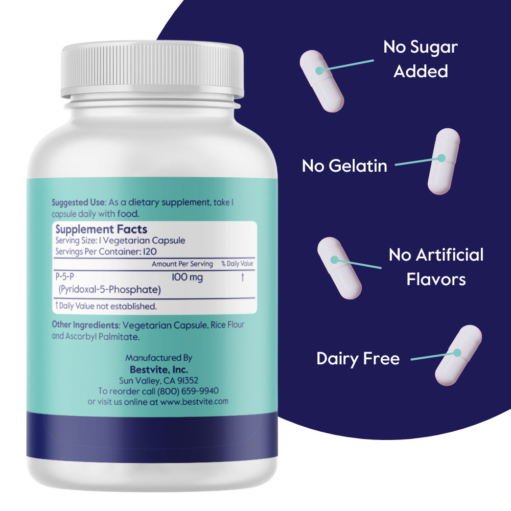 P-5-P (Pyridoxal-5-Phosphate) 100mg